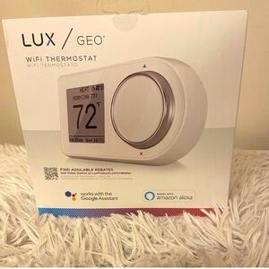 Lux Smart WiFi Thermostat - White